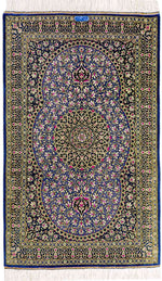 ペルシャ絨毯 クム産 シルク 100% ID:8005 Golizadeh/ゴリザデ工房 - ペルシャ絨毯専門店(ゴレスタン)