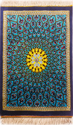 ペルシャ絨毯 クム産 シルク100% ミニサイズ ID:18022 - ペルシャ絨毯専門店(ゴレスタン)