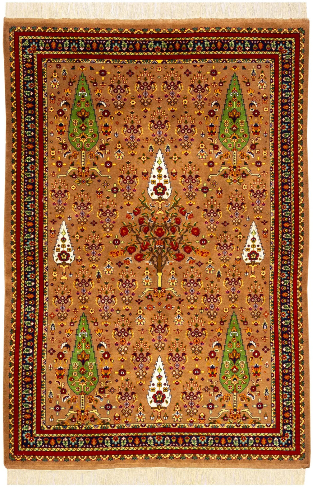 手織りペルシャ絨毯 未使用に近い 美品 ケルマン産 307cm × 224cm 手織りペルシャ絨毯 未使用に近い 美品 ケルマン産 307cm × 224cm