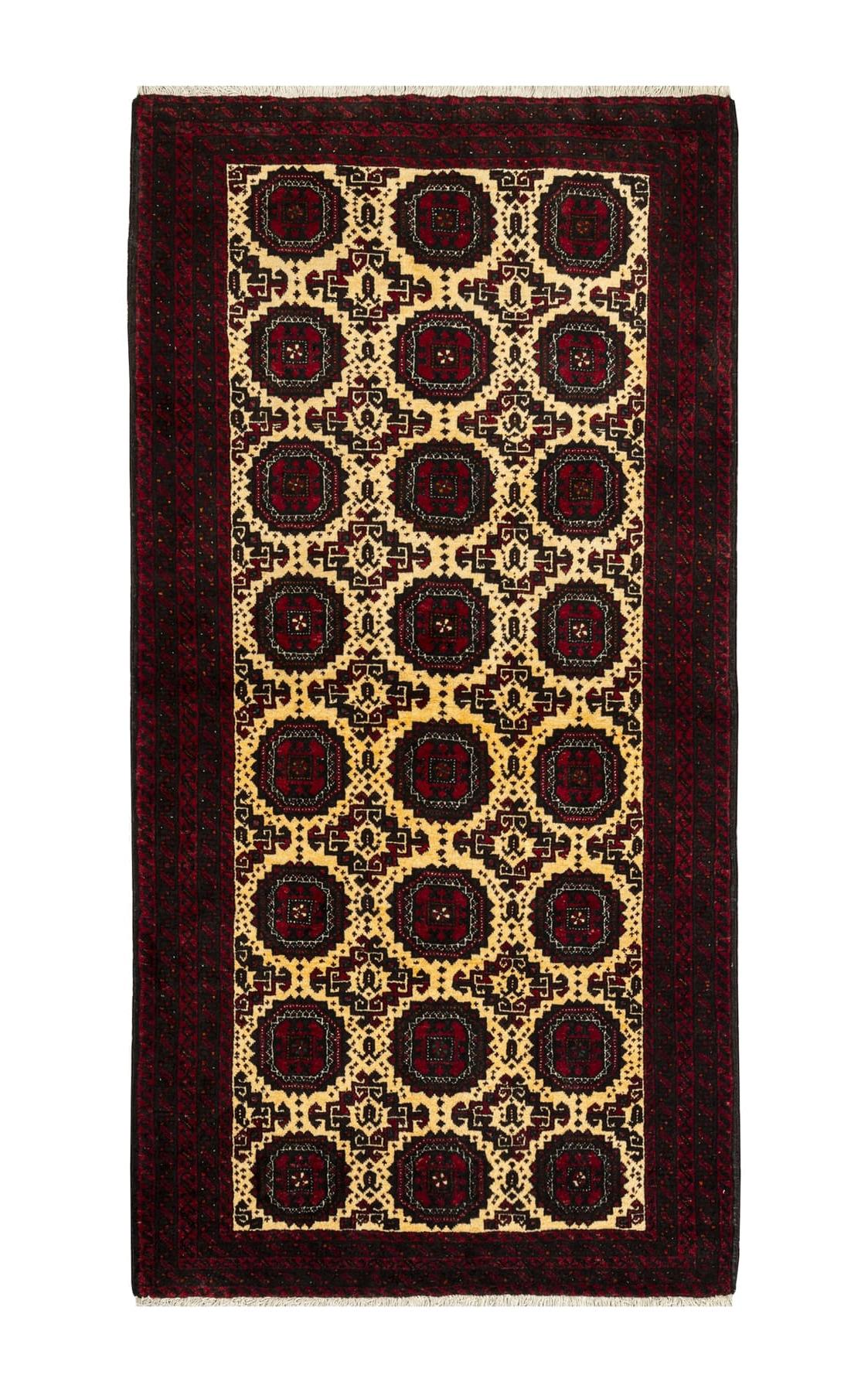 Lowest Price Persian Carpet [Baluchi] Elegant cream hand-woven Persian carpet (approx. 3 m2)