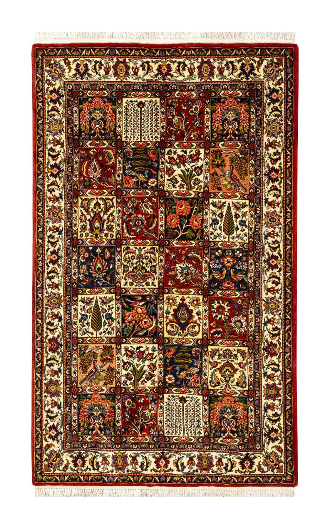 Lowest Price Persian Carpet [Bakhtiari] A gorgeous hand-woven Persian carpet with a multi-colored background (approx. 3 m2)