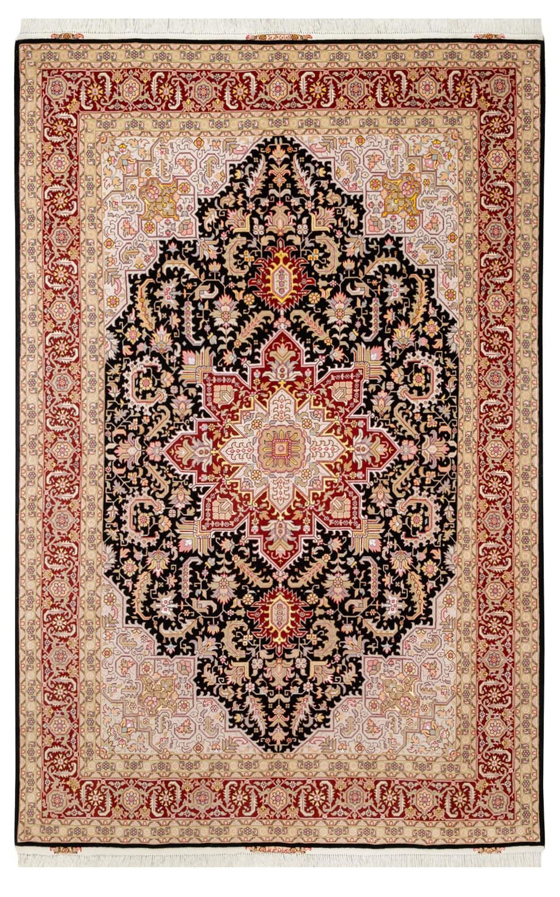 Lowest Price Persian Carpet [Tabriz] Helis Pattern Hand-woven Persian Carpet with Silk Decoration (Approx. 6m2)