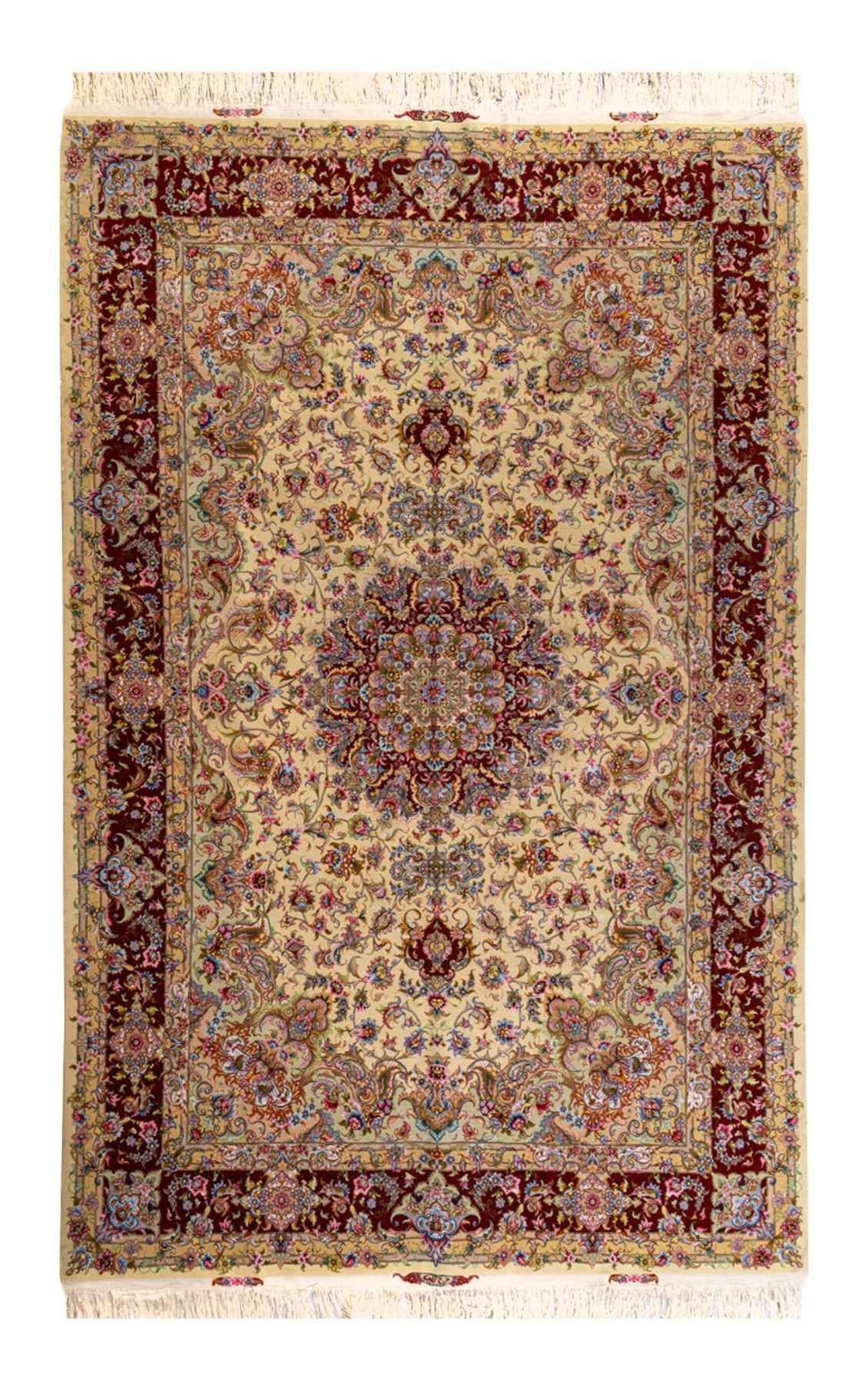 Lowest Price Persian Carpet [Tabriz] Arya Pattern Cream Hand-woven Persian Carpet (Approx. 6m2)