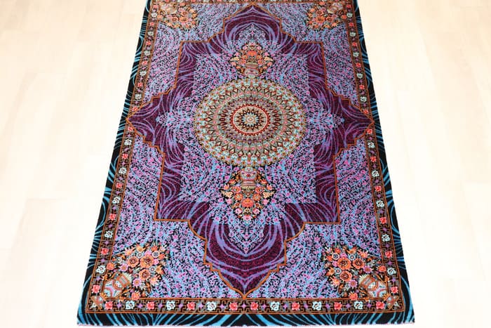 ビギ工房 紫の小宇宙 モダンメダリオン 77×122cm (ID25012) | ペルシャ
