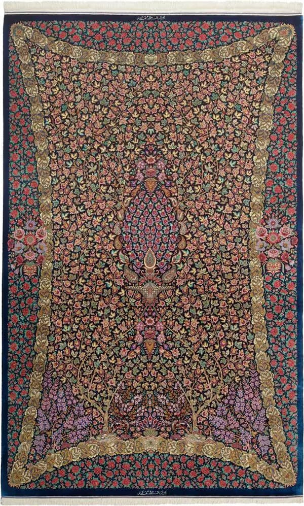 ミルメヒディ工房 生命の樹 多彩 142×230cm (ID13001)