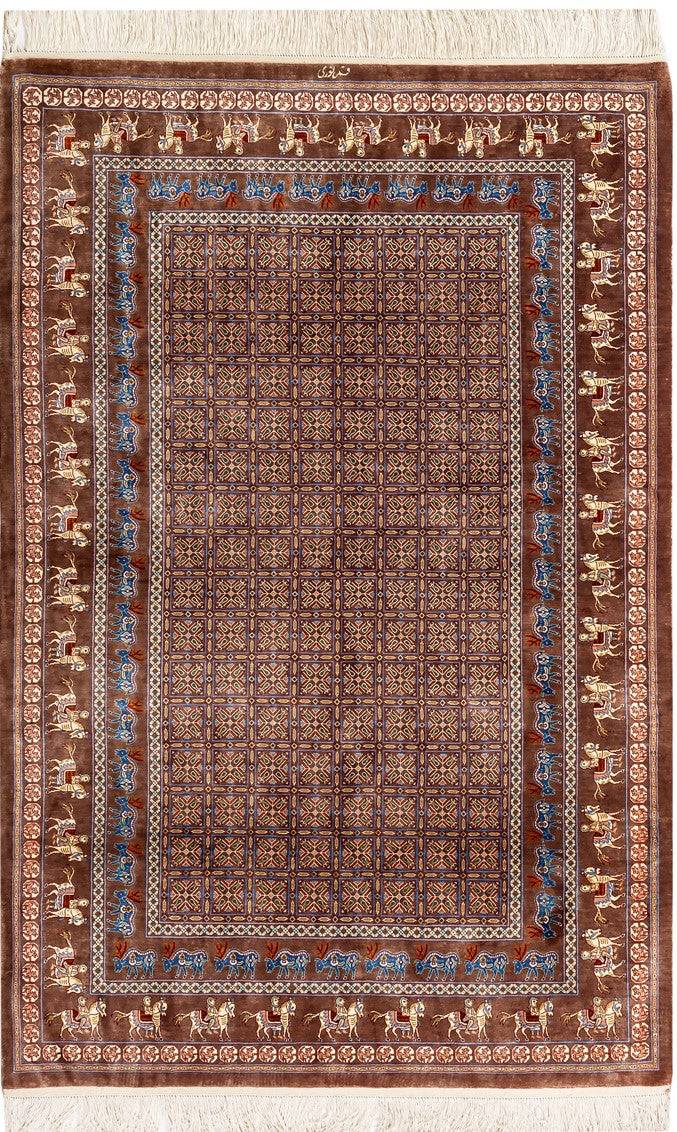 Persian Carpet, 100% Silk, Qom [Nuri/Nuri Workshop] ID1439