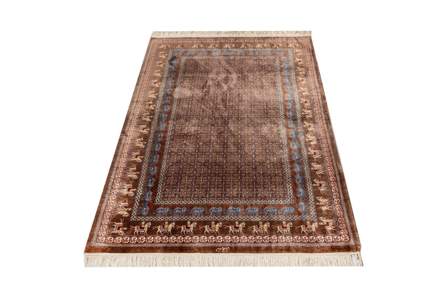 Persian Carpet, 100% Silk, Qom [Nuri/Nuri Workshop] ID1439