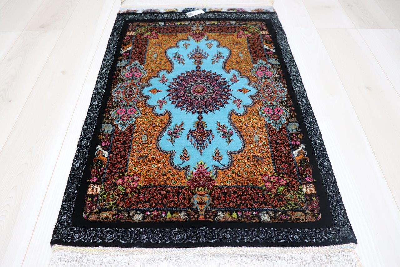 有名工房ジャムシディ　シルクペルシャ絨毯　ハンドメイド 有名工房ジャムシディ シルクペルシャ絨毯 ハンドメイド ペルシャ絨毯