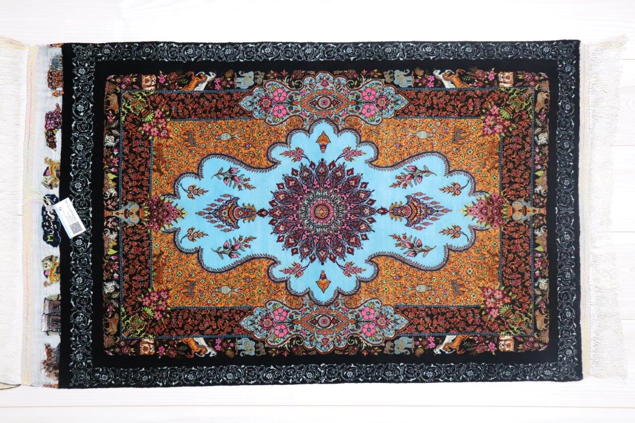 ペルシャ絨毯 クム産 シルク100% [Jyamshidi/モハマドジャムシディ工房