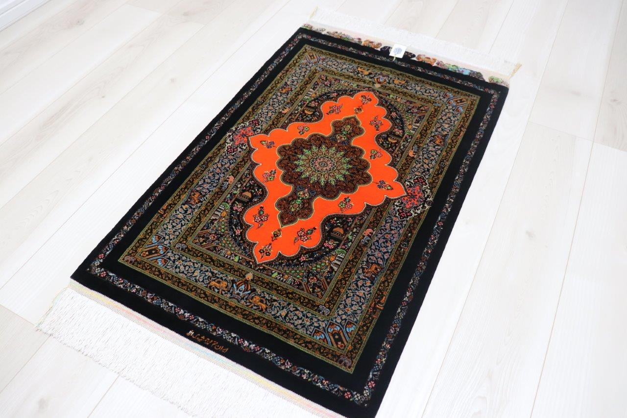 ペルシャ絨毯 クム産 シルク100% [Jyamshidi/モハマドジャムシディ工房