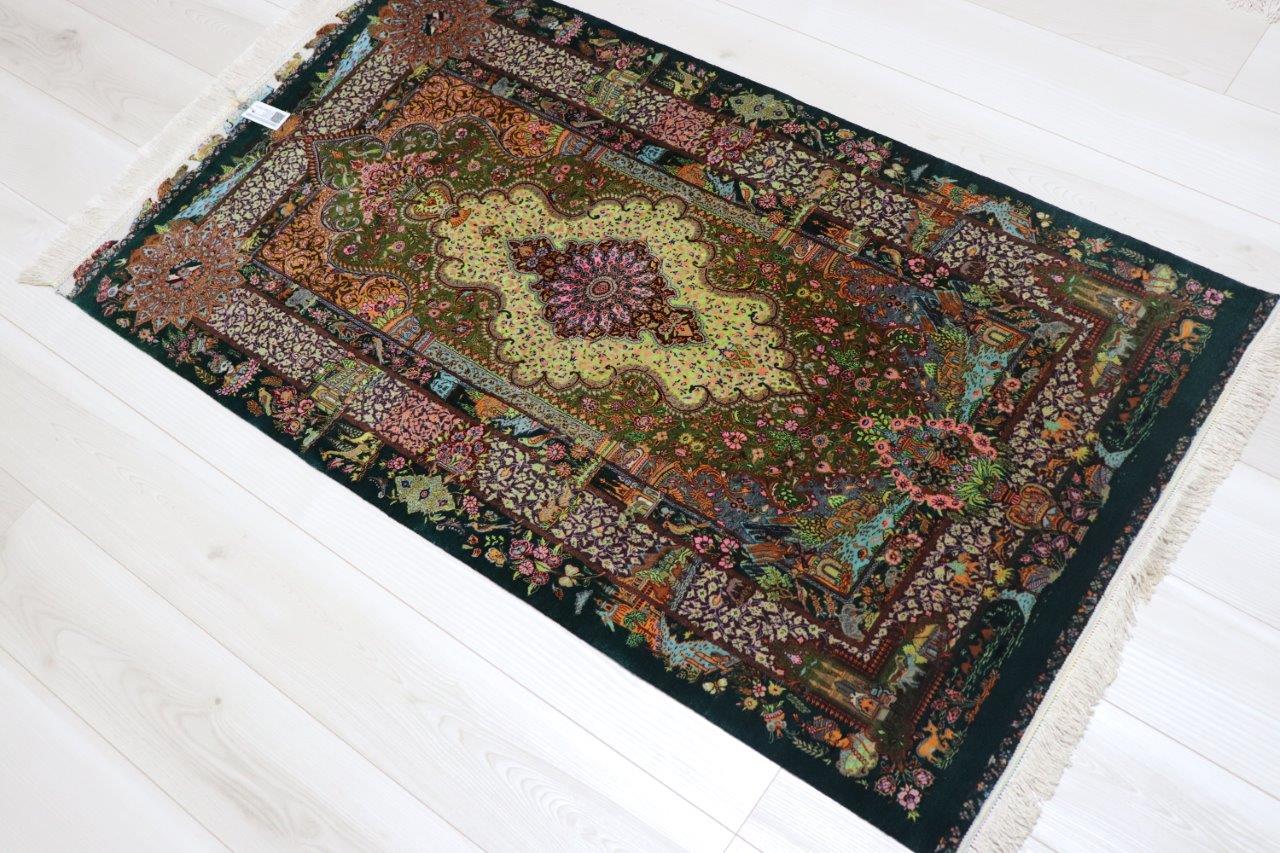 ペルシャ絨毯 クム産 シルク100% [Jyamshidi/モハマドジャムシディ工房