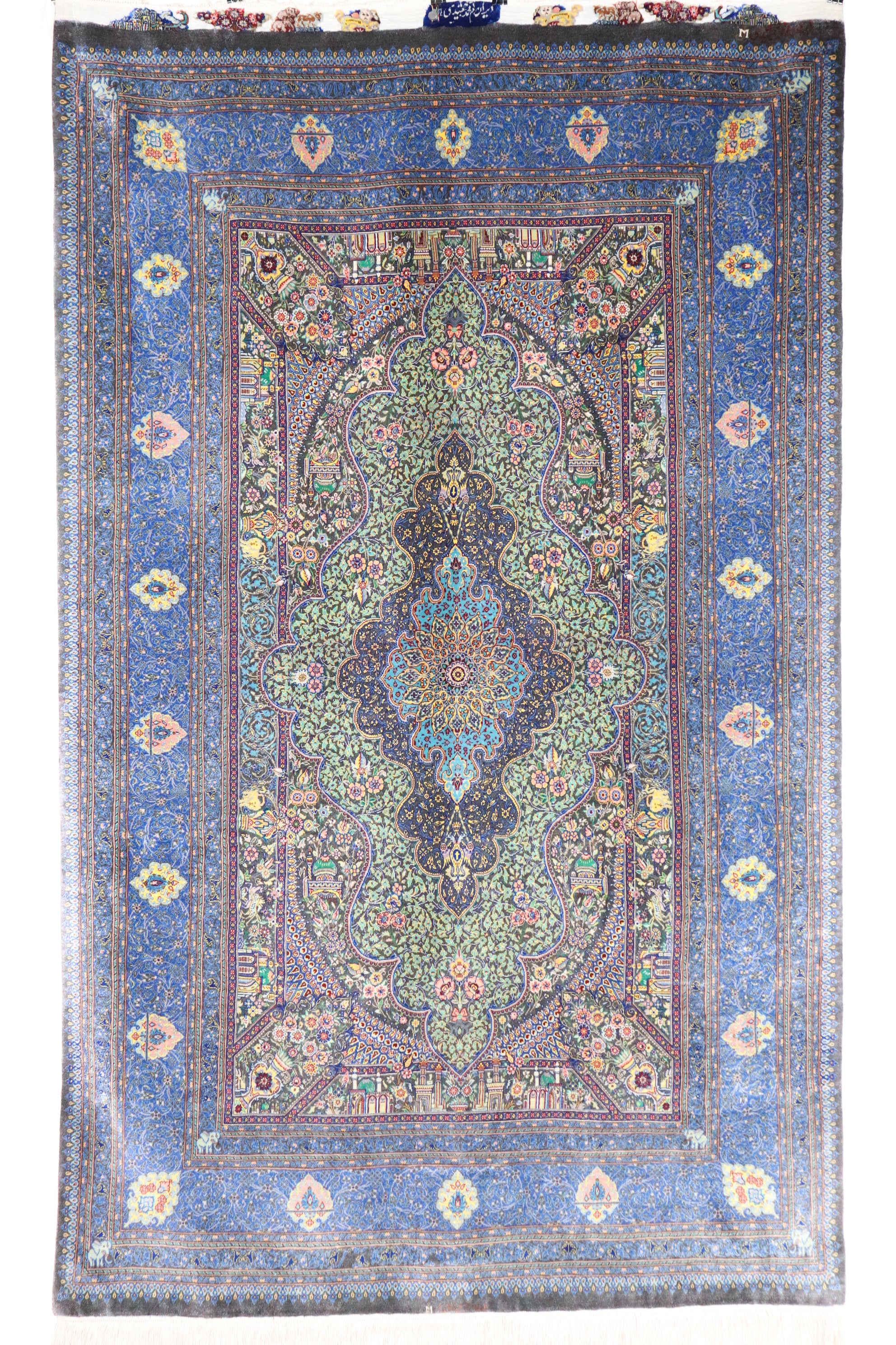 ペルシャ絨毯 クム産 シルク100% [Jyamshidi/モハマドジャムシディ工房