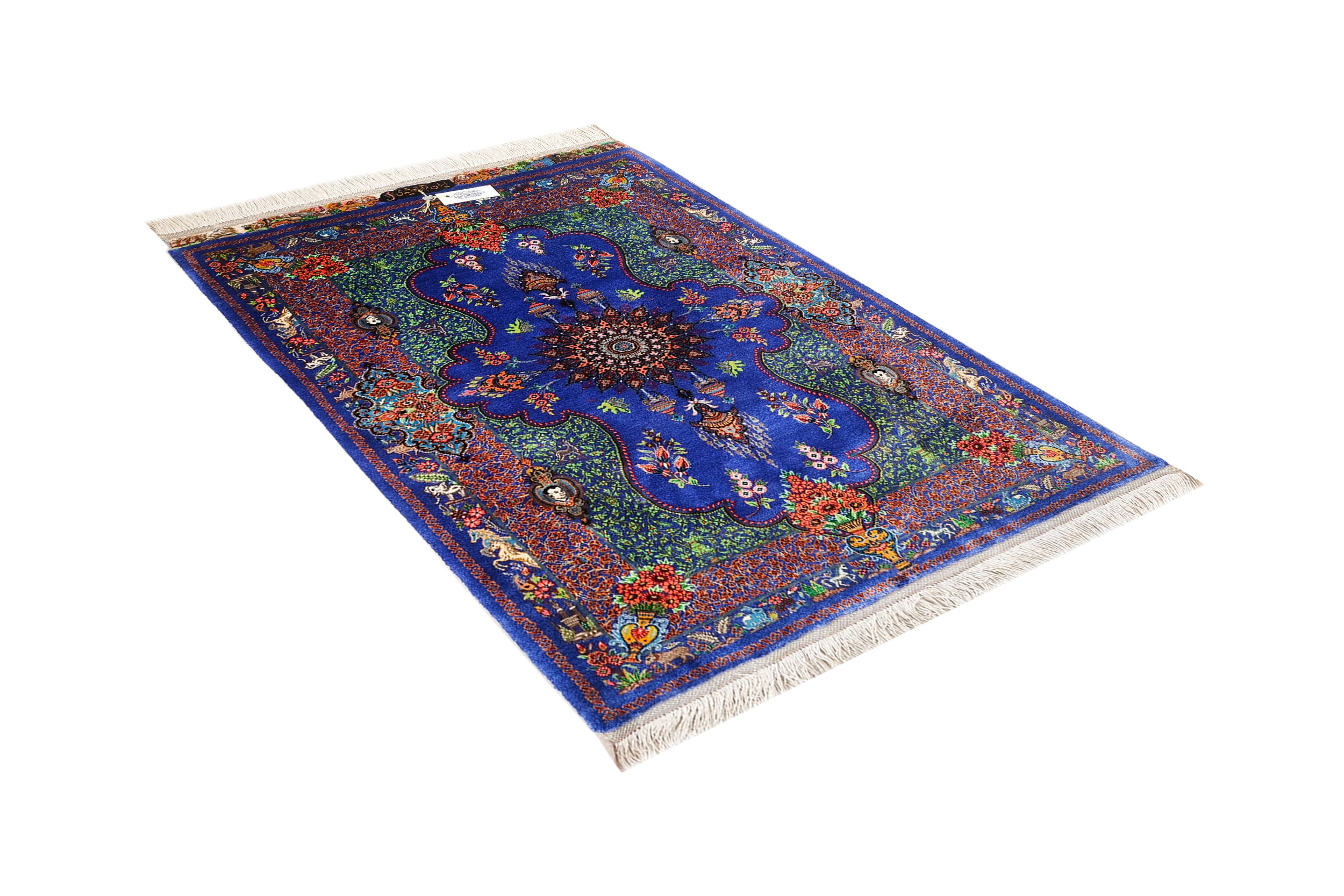 ペルシャ絨毯 クム産 シルク100% [Jyamshidi/モハマドジャムシディ工房