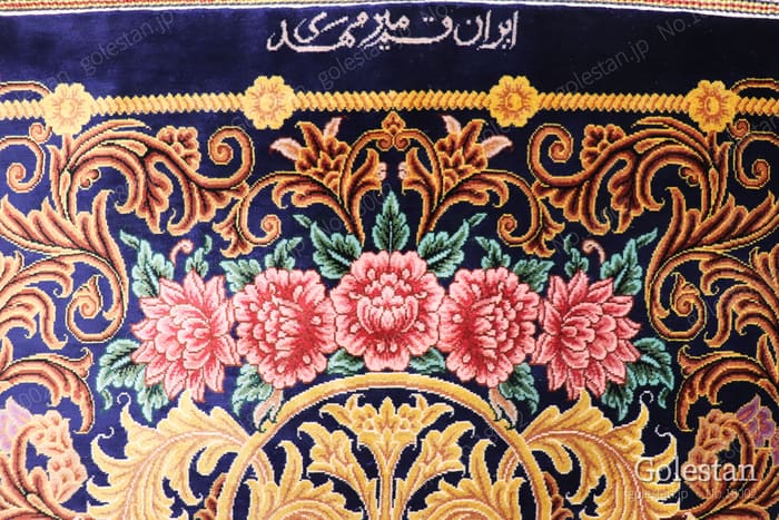 ミルメヒディ工房 ゴールドの薔薇と花瓶 107×164cm (ID18002) - 画像18