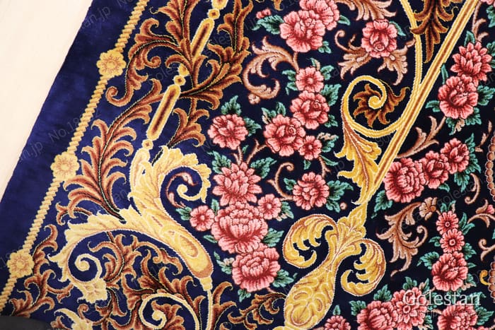 ミルメヒディ工房 ゴールドの薔薇と花瓶 107×164cm (ID18002) - 画像27