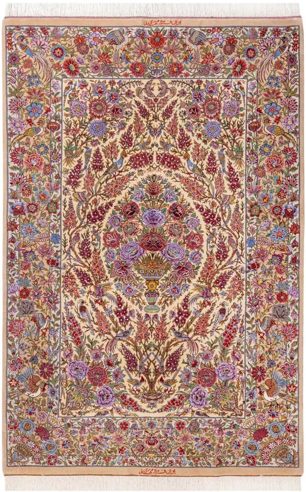ミルメヒディ工房 国連展示作 生命の樹×メダリオン 100×150cm (ID18007)