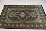色彩の小宇宙 【ジャムシディ工房】 クム産シルク 195×317cm 黒×極彩色「夜の庭園」ID2300