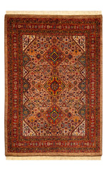 ペルシャ絨毯【シラーズ産・遊牧民スタイル】手織り（ブラウン/約3㎡）