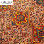 ペルシャ絨毯- 【シラーズ産・遊牧民スタイル】三つメダリオンが印象的な手織りペルシャ絨毯（ブラウン/約3㎡） - 画像 6