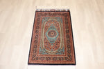 古代ペルシャの栄華【ジャムシディ工房（アッバス）】 91×58cm 「Takht Jamshidi/ペルセポリス」クム産シルク ID25020
