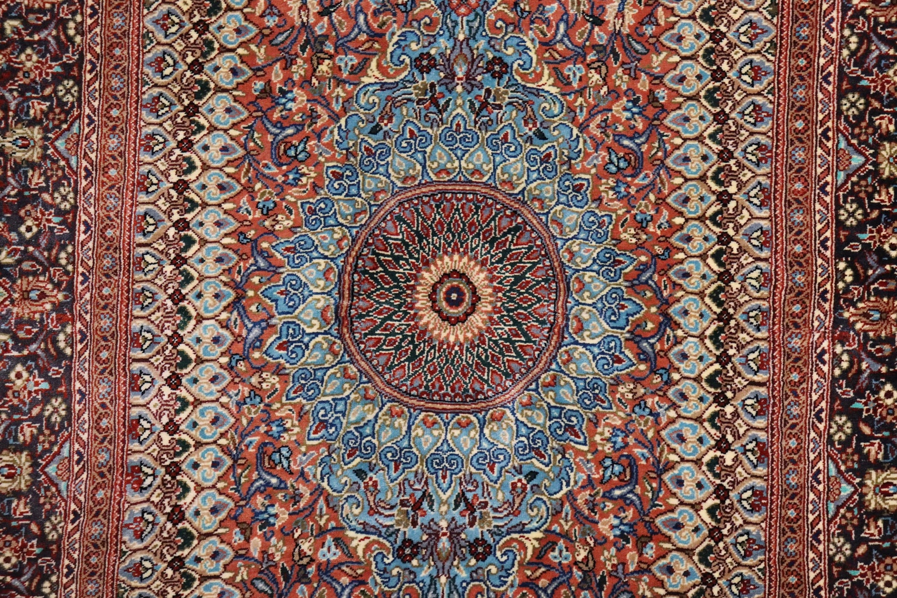 古代ペルシャの栄華【ジャムシディ工房（アッバス）】 91×58cm 「Takht Jamshidi/ペルセポリス」クム産シルク ID25020