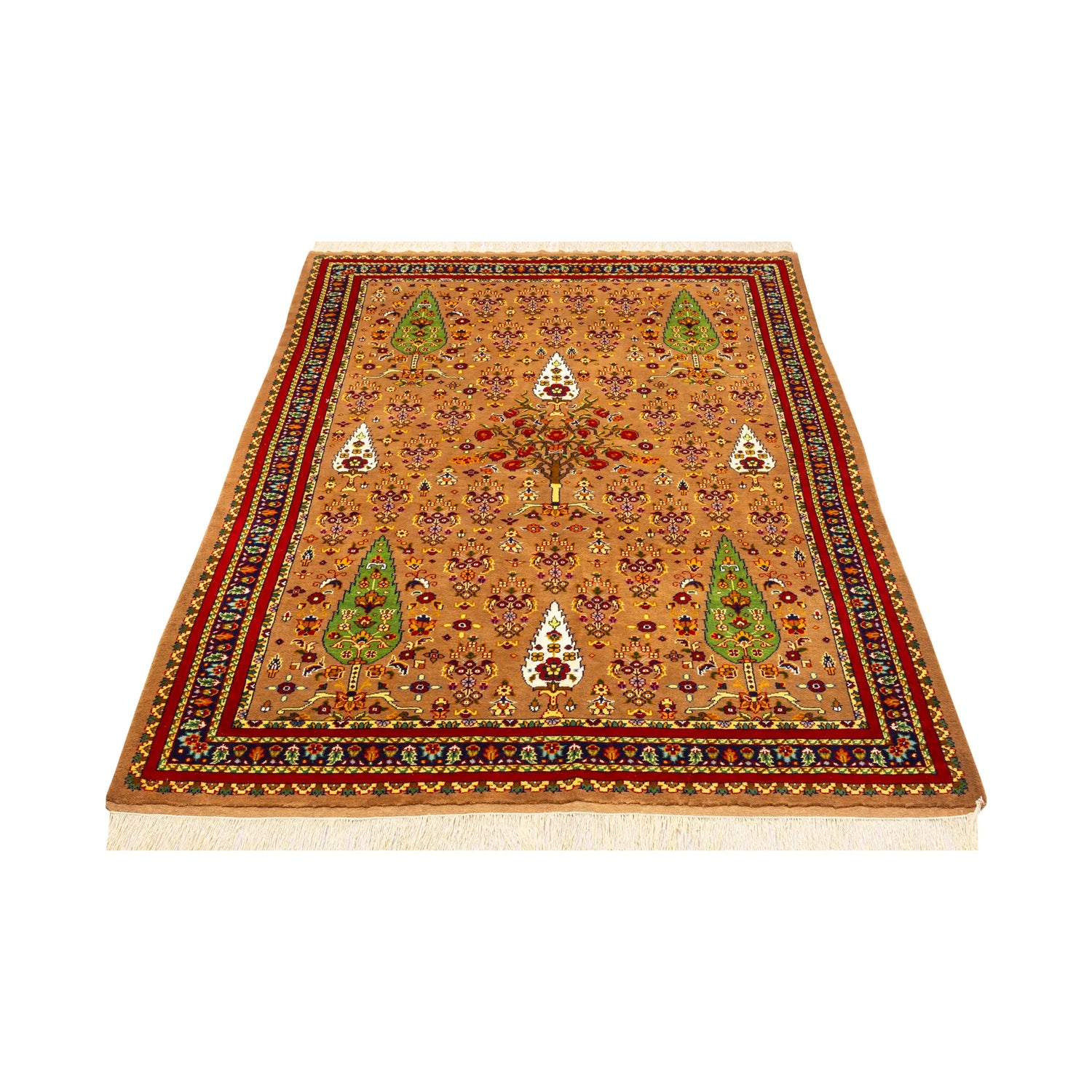 Industry's lowest price Persian carpet, hand-woven wool &amp; silk, Khorasan, large size, 23023
