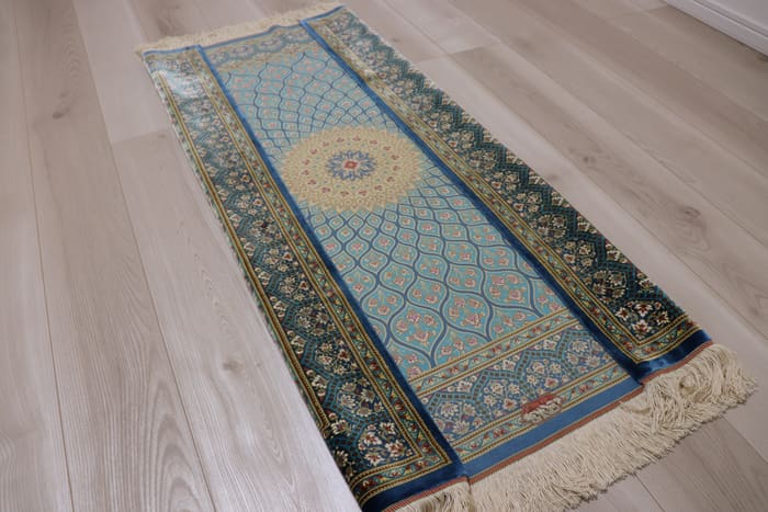 アルバル工房 ドーム文様（ゴンバディー）青緑 81×119cm (ID8033)