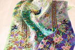 アミール工房  神秘的な孔雀柄 79x118 cm(ID22005)