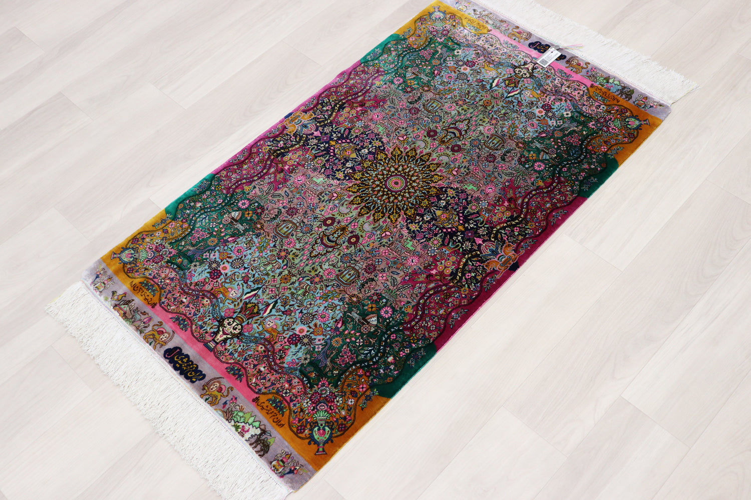 【草木染】最高傑作 ジャムシディ工房 100×58cm 奇跡の色彩 ID25027