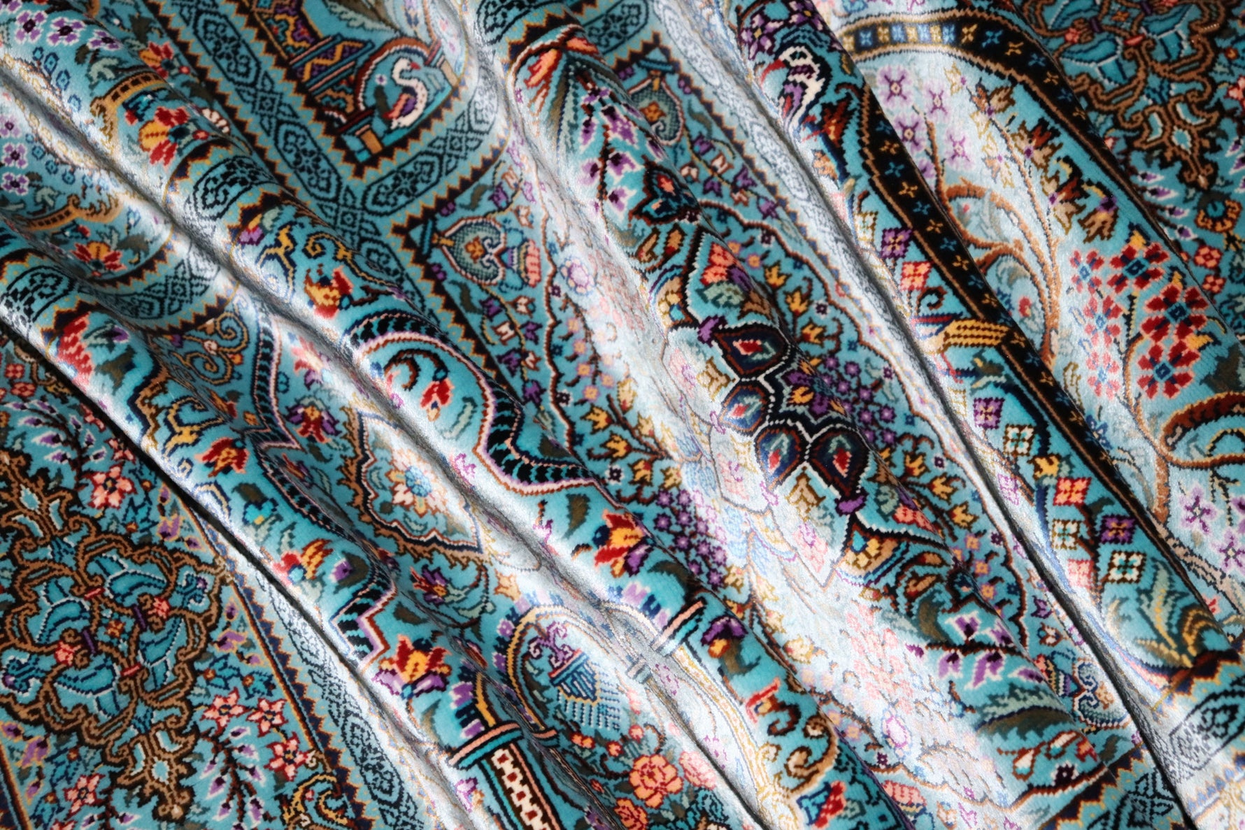 バゲルザデ工房 工房傑作パネル スカイブルー 105×160cm (ID11018)