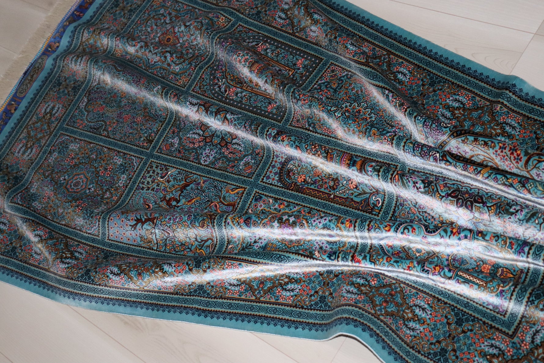 バゲルザデ工房 工房傑作パネル スカイブルー 105×160cm (ID11018)