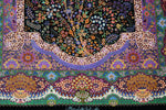 エスハギ工房 繁栄の生命の樹 黒×グリーン 101×151cm (ID18013)