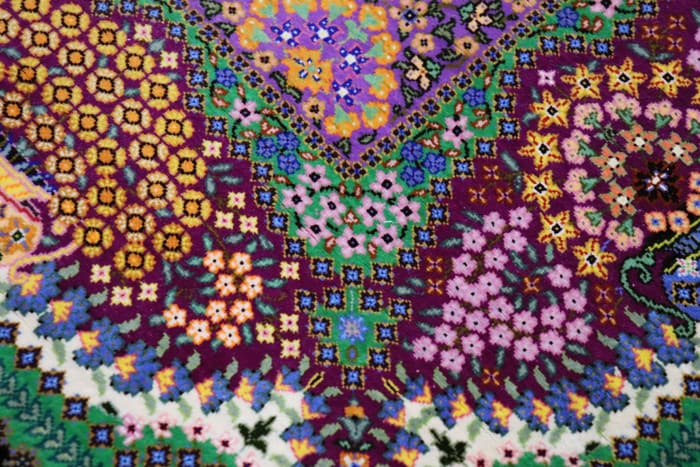 エスハギ工房 繁栄の生命の樹 黒×グリーン 101×151cm (ID18013)