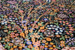 エスハギ工房 繁栄の生命の樹 黒×グリーン 101×151cm (ID18013)