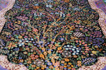 エスハギ工房 繁栄の生命の樹 黒×グリーン 101×151cm (ID18013)