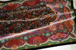 エスハギ工房 繁栄の生命の樹 黒×グリーン 101×151cm (ID18013)