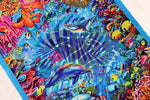 【バハラム(Ali)工房】息を呑むほど鮮やかな絵画絨毯 奇跡の海底世界 お部屋に飾る永遠のアクアリウム ID25023