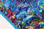 【バハラム(Ali)工房】息を呑むほど鮮やかな絵画絨毯 奇跡の海底世界 お部屋に飾る永遠のアクアリウム ID25023