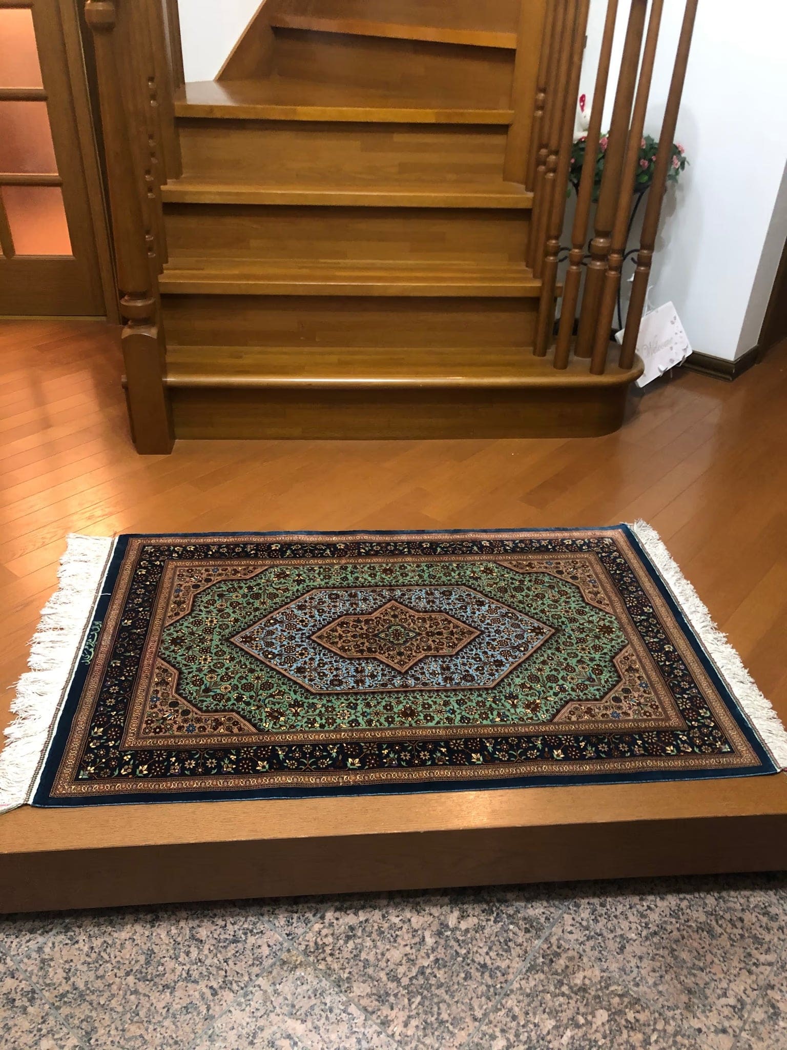Customer Review: "Beautiful! Beautiful!" I'm so impressed with the thin and supple Persian rug.