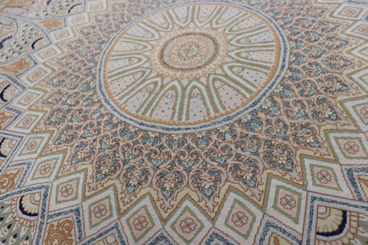 絶密度・草木染【ジャムシディ工房】クム産シルク 「Dome/天空の建築」ID24003