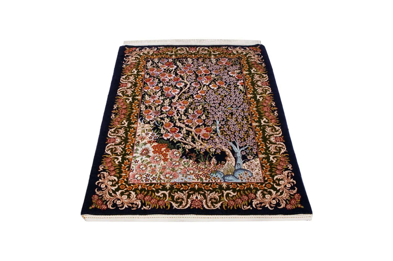ペルシャ絨毯 クム シルク 生命の樹 N 106×159cm ペルシャ絨毯 クム シルク 生命の樹 N 106×159cm