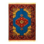 業界最安値 ペルシャ絨毯 手織り ウール&シルク ホラーサン産 大サイズ ID23019