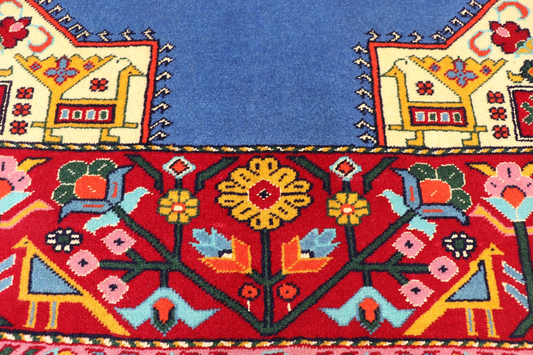 業界最安値 ペルシャ絨毯 手織り ウール&シルク ホラーサン産 大サイズ ID23019