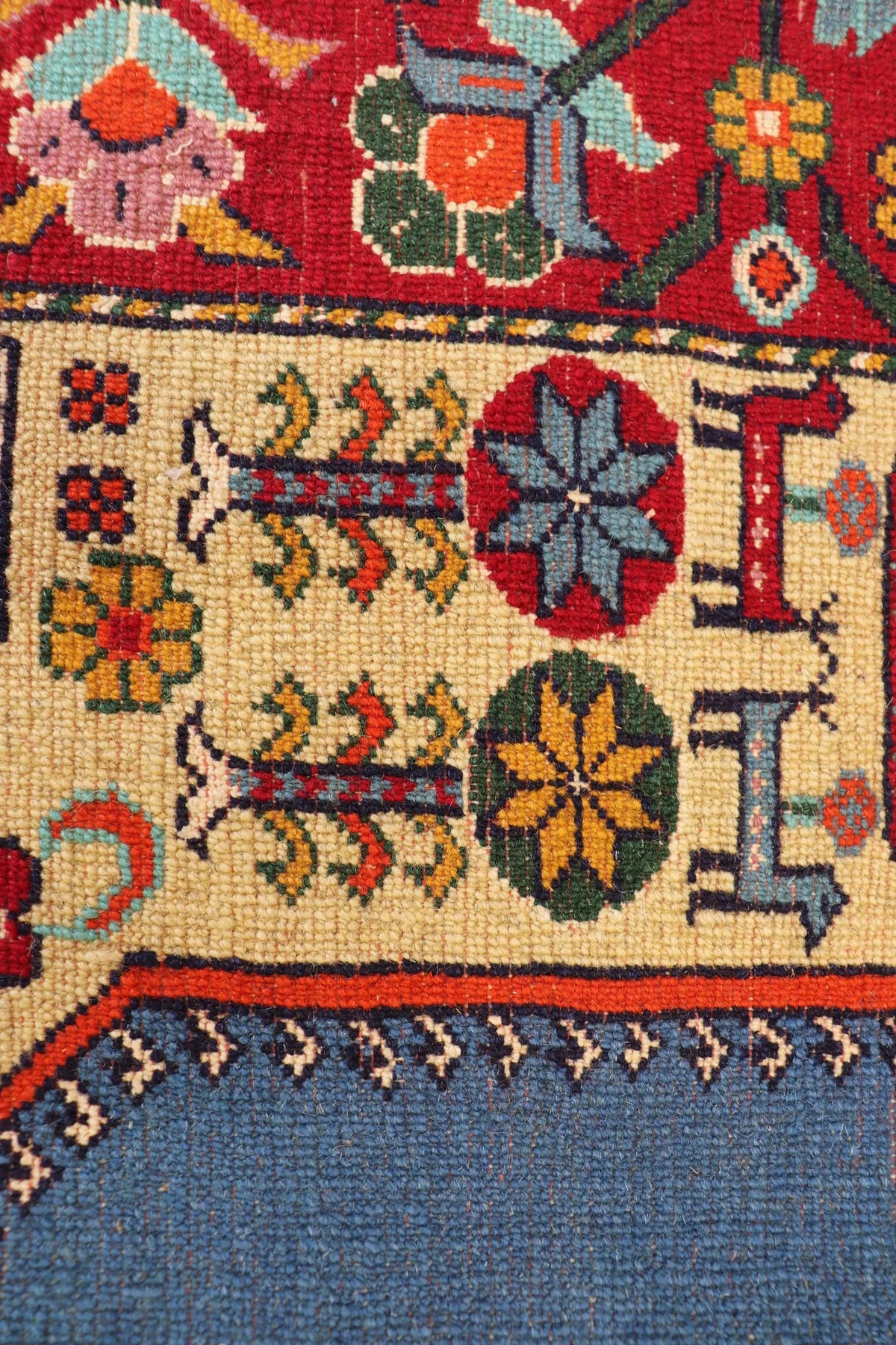 業界最安値 ペルシャ絨毯 手織り ウール&シルク ホラーサン産 大サイズ ID23019