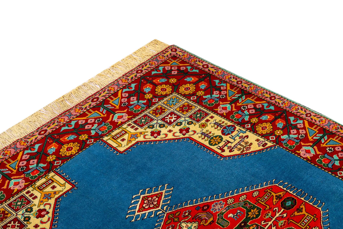 業界最安値 ペルシャ絨毯 手織り ウール&シルク ホラーサン産 大サイズ ID23019