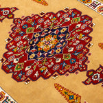 業界最安値 ペルシャ絨毯 手織り ウール&シルク ホラーサン産 大サイズ ID23021