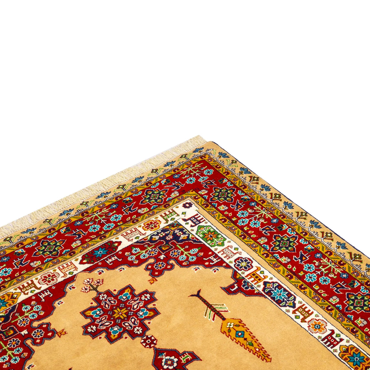 業界最安値 ペルシャ絨毯 手織り ウール&シルク ホラーサン産 大サイズ ID23021