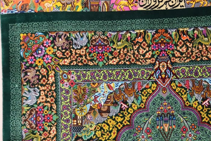 【フルザン工房】 息を呑むほど鮮やかなエメラルド 物語を紡ぐ絵画のようなメダリオン  ID25011
