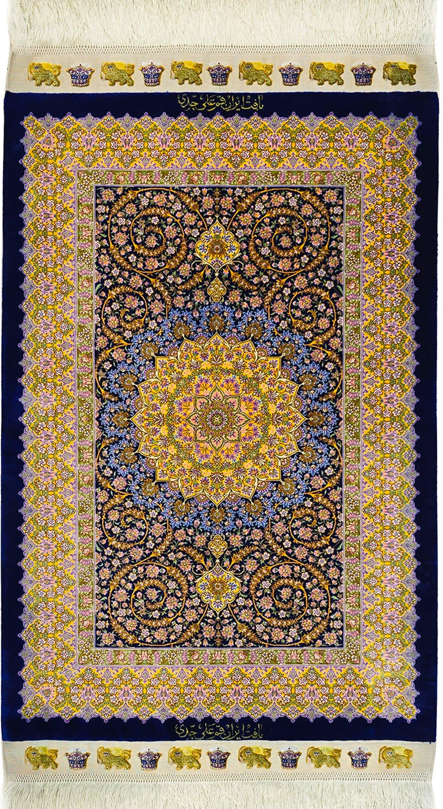 【ジェッディ工房】静寂のネイビーに咲く、黄金の輝きが贈る至高の一枚 ID25031