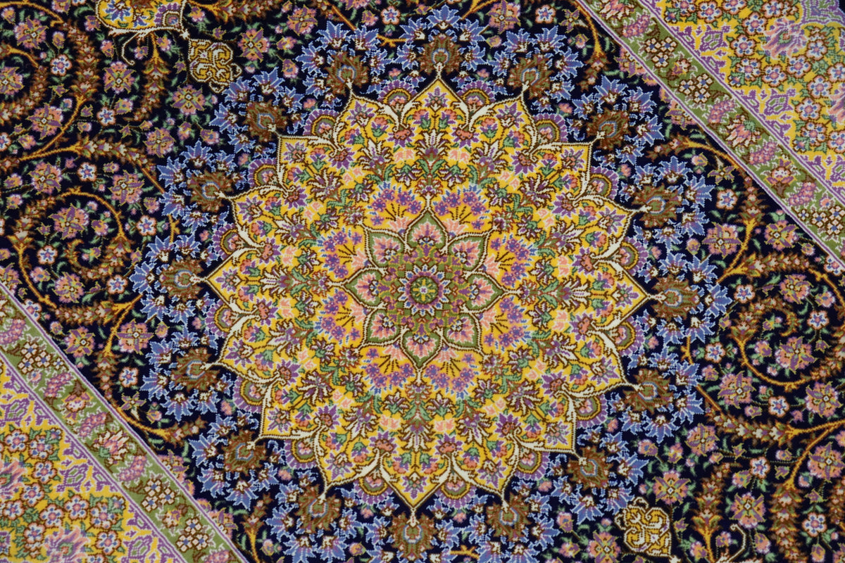 【ジェッディ工房】静寂のネイビーに咲く、黄金の輝きが贈る至高の一枚 ID25031